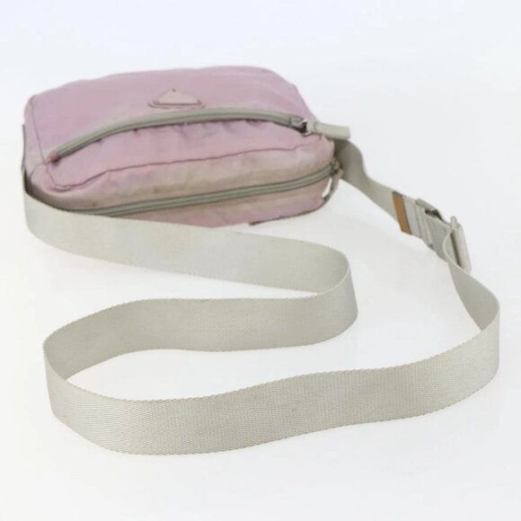 PRADA Shoulder Bag Nylon Pink Silver Auth - Picture 7 of 16